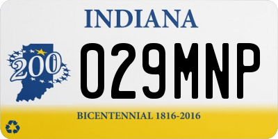 IN license plate 029MNP