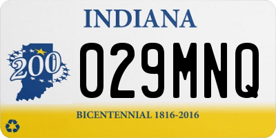 IN license plate 029MNQ