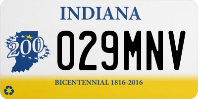IN license plate 029MNV