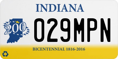 IN license plate 029MPN