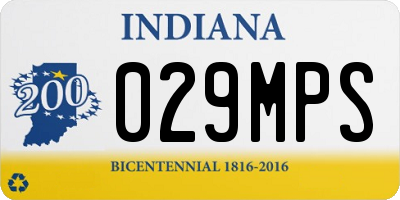 IN license plate 029MPS
