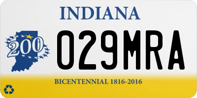 IN license plate 029MRA
