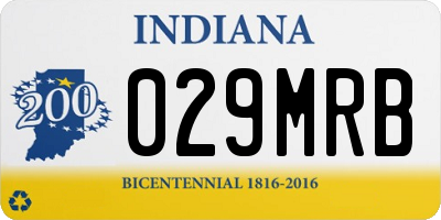 IN license plate 029MRB