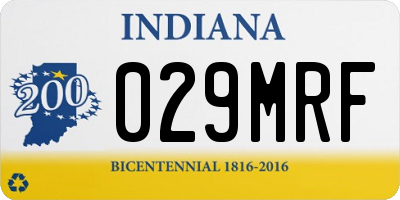 IN license plate 029MRF