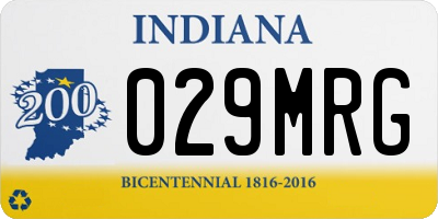 IN license plate 029MRG