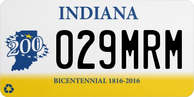 IN license plate 029MRM