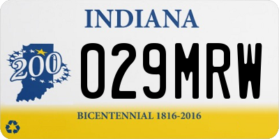 IN license plate 029MRW