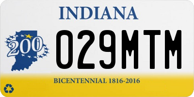 IN license plate 029MTM