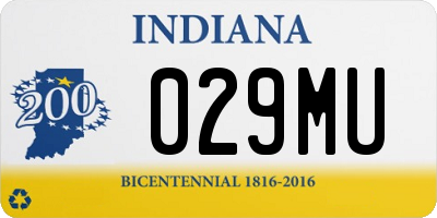 IN license plate 029MU