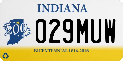 IN license plate 029MUW