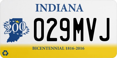 IN license plate 029MVJ