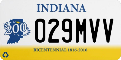 IN license plate 029MVV