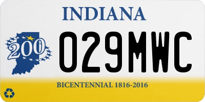 IN license plate 029MWC