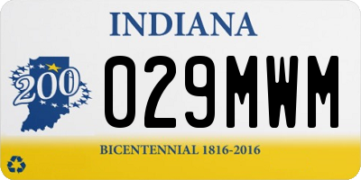 IN license plate 029MWM
