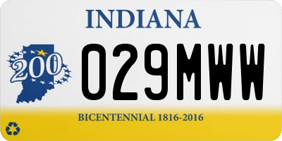 IN license plate 029MWW
