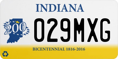 IN license plate 029MXG