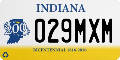 IN license plate 029MXM