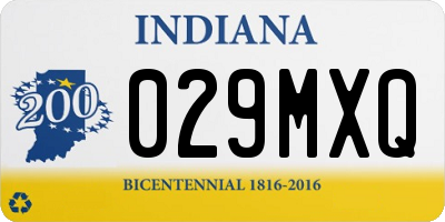 IN license plate 029MXQ