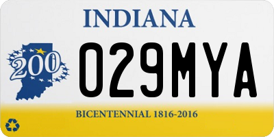 IN license plate 029MYA