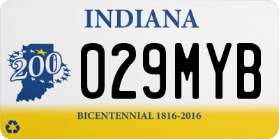 IN license plate 029MYB