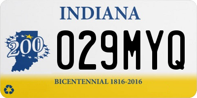 IN license plate 029MYQ