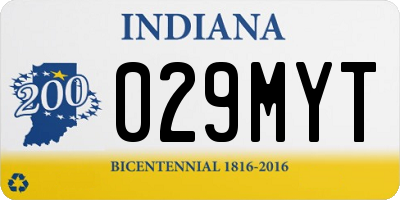 IN license plate 029MYT