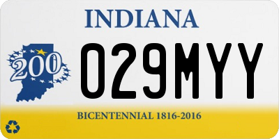 IN license plate 029MYY