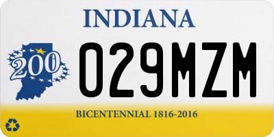 IN license plate 029MZM