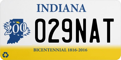IN license plate 029NAT