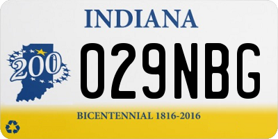IN license plate 029NBG