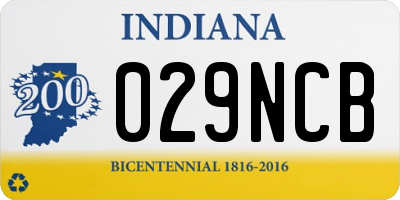 IN license plate 029NCB