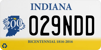 IN license plate 029NDD