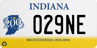 IN license plate 029NE