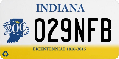 IN license plate 029NFB