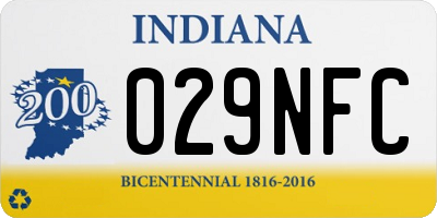 IN license plate 029NFC