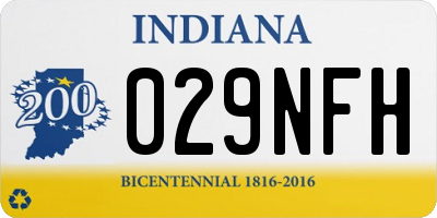 IN license plate 029NFH