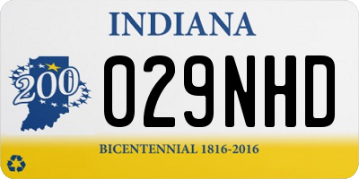 IN license plate 029NHD