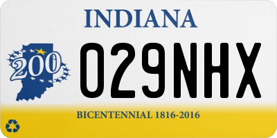 IN license plate 029NHX