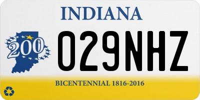 IN license plate 029NHZ