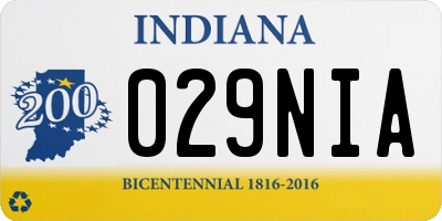 IN license plate 029NIA