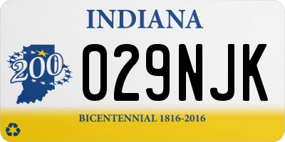 IN license plate 029NJK