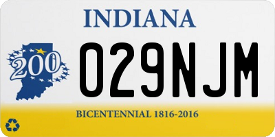 IN license plate 029NJM