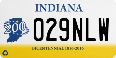 IN license plate 029NLW