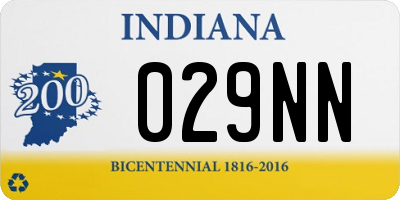 IN license plate 029NN