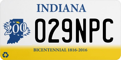 IN license plate 029NPC