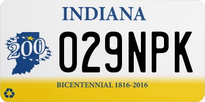 IN license plate 029NPK