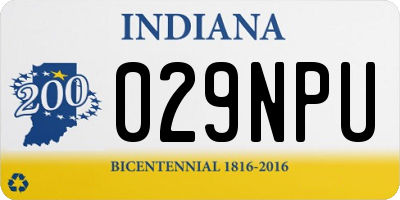 IN license plate 029NPU