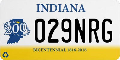 IN license plate 029NRG