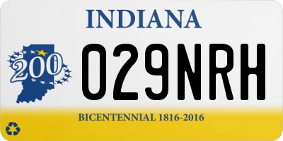 IN license plate 029NRH
