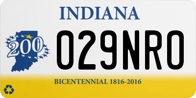 IN license plate 029NRO